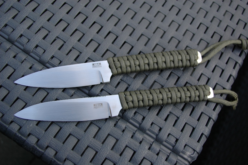Pocket Fixed blades cordwrapped